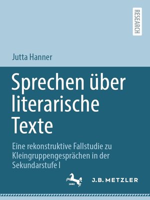 cover image of Sprechen über literarische Texte